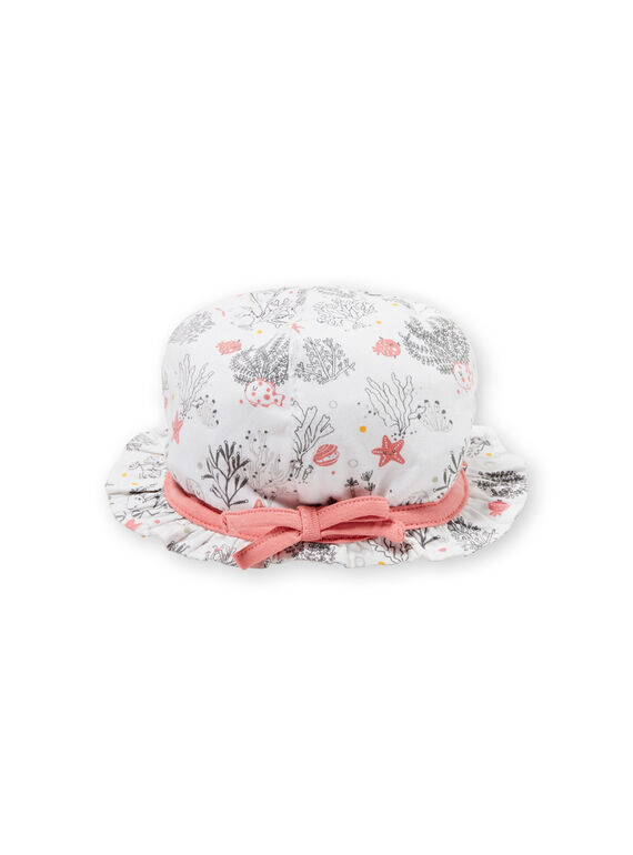 Chapéu branco com estampados decorativos nascimento LOU2CHA / 21SF40I1CHA000