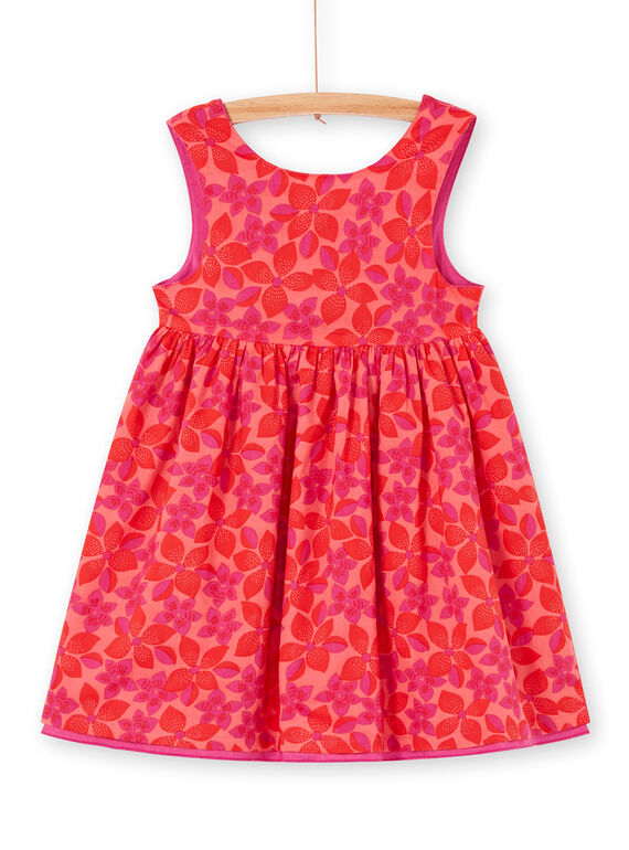 Vestido reversível vermelho e rosa estampado florido LAVIROB2 / 21S901U3ROB419