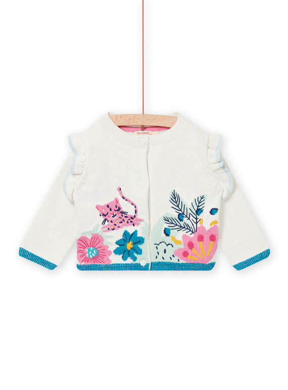 Cardigã cru bebé menina NIGACAR / 22SG09O1CAR001