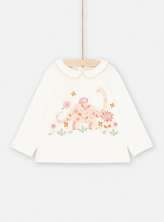 Soutien desportivo cru com estampado de dinossauro e decorativo para bebé menina SIVERBRA / 23WG09J1BRA001