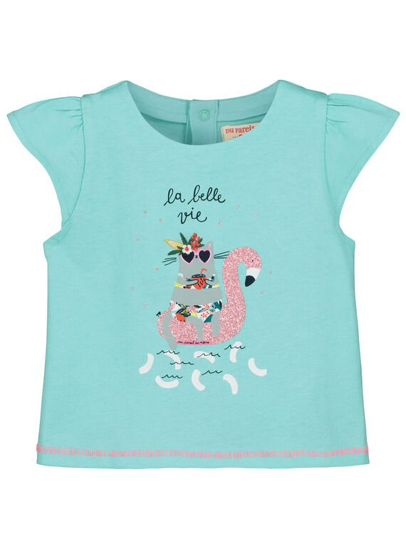 T-shirt estampado bebé menina FICUTI2 / 19SG09N2TMC219