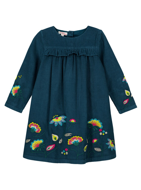 VESTIDO VELUDO BORDADO GATUROB2 / 19W901Q1ROB714