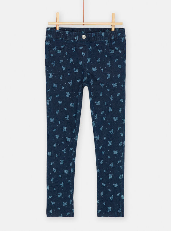 Calças de ganga macias azul-escuro menina SAJOJEG1 / 23W901M4PANP271