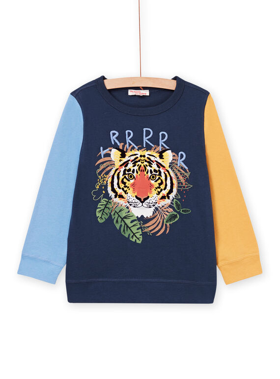 T-shirt com estampado de cabeça de tigre POMOTEE4 / 22W902N3TML622