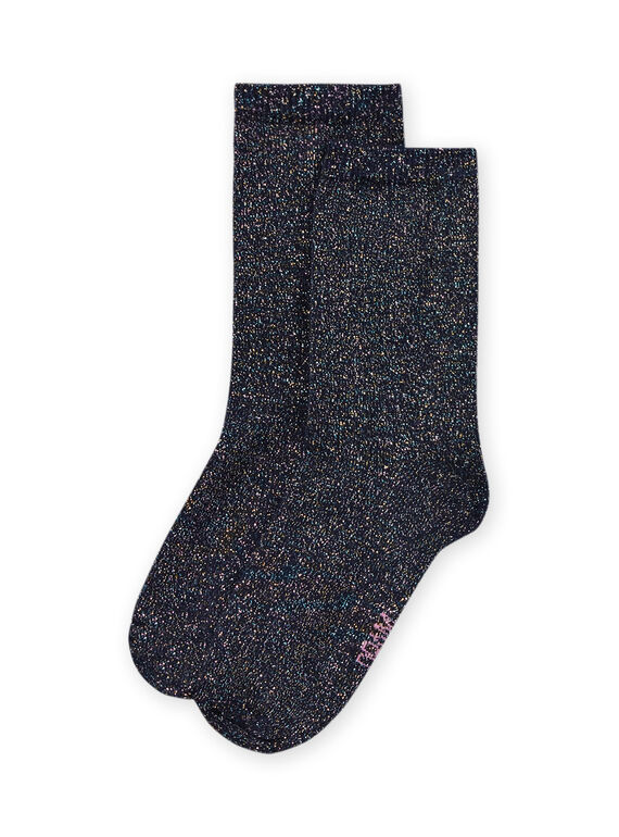 Meias azul-noite lurex multicor menina MYAJOSCHO4 / 21WI0112SOQC205