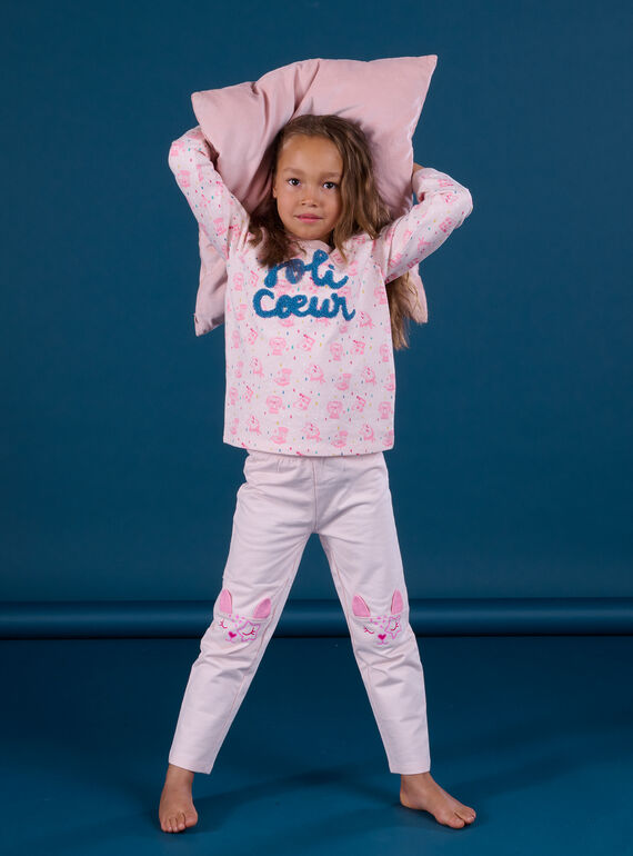 Conjunto de pijama sweat e calças com estampado 3D PEFAPYJDOG / 22WH1122PYJ005