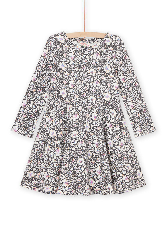 Vestido de mangas compridas com estampado florido PAREROB3 / 22W901T1ROBJ901