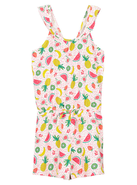 Macacão calções estampado menina FAPLACOMB2 / 19S901P3CBL000