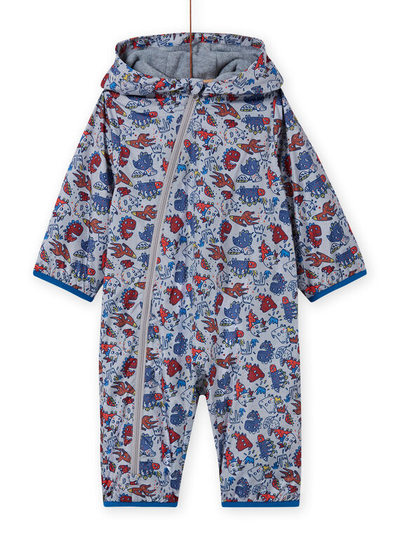 Macacão de chuva cinzento com estampado de dinossauros bebé menino MUGROCOM / 21WG1051CBP943