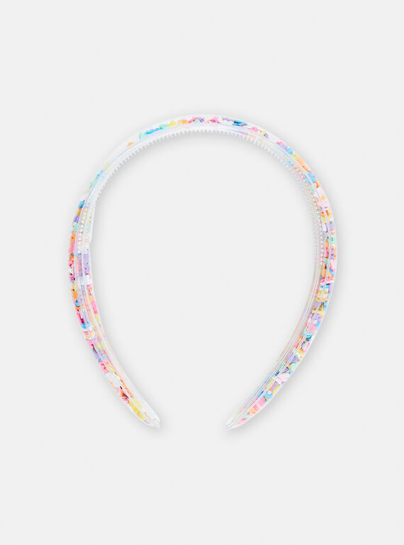 Bandolete transparente com purpurinas para menina TYAJOSERR2 / 24SI01E2TET961