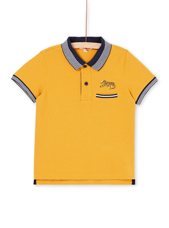 Polo amarelo e azul-marinho - Criança menino LOJAUPOL / 21S902O1POL107