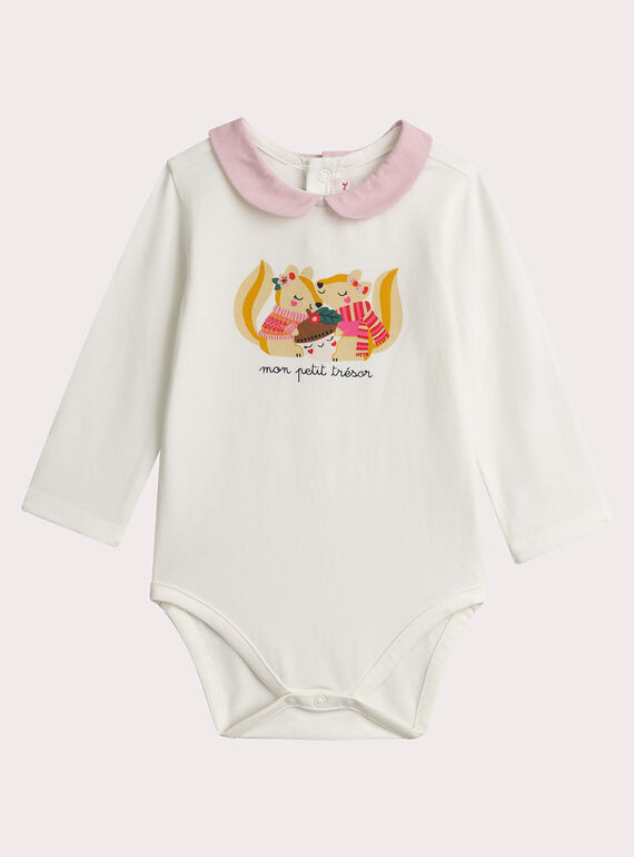 Corpo de animação de esquilo ecru para menina  VIROBOD / 24WG09P1BOD001