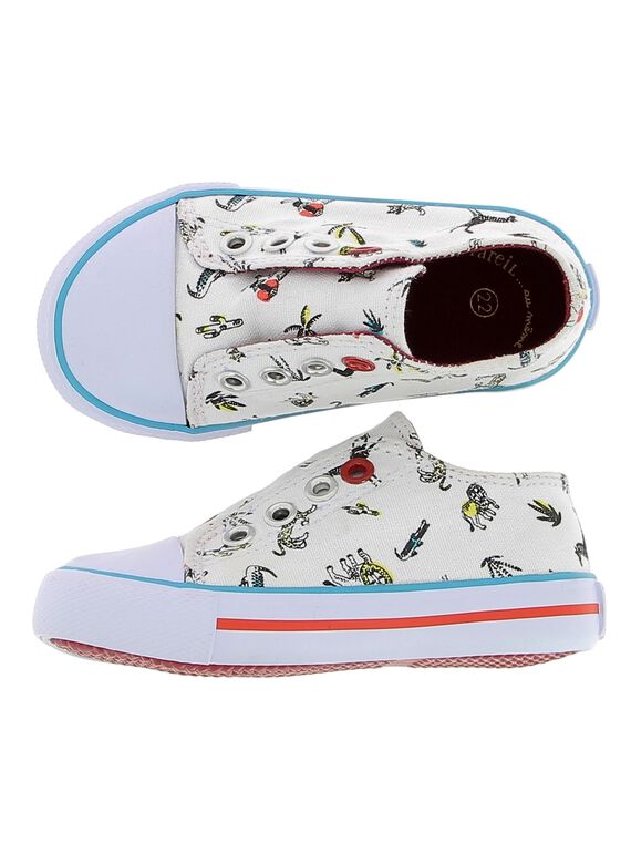 Baby boys' canvas trainers CBGTENSAVA / 18SK38O4D16000