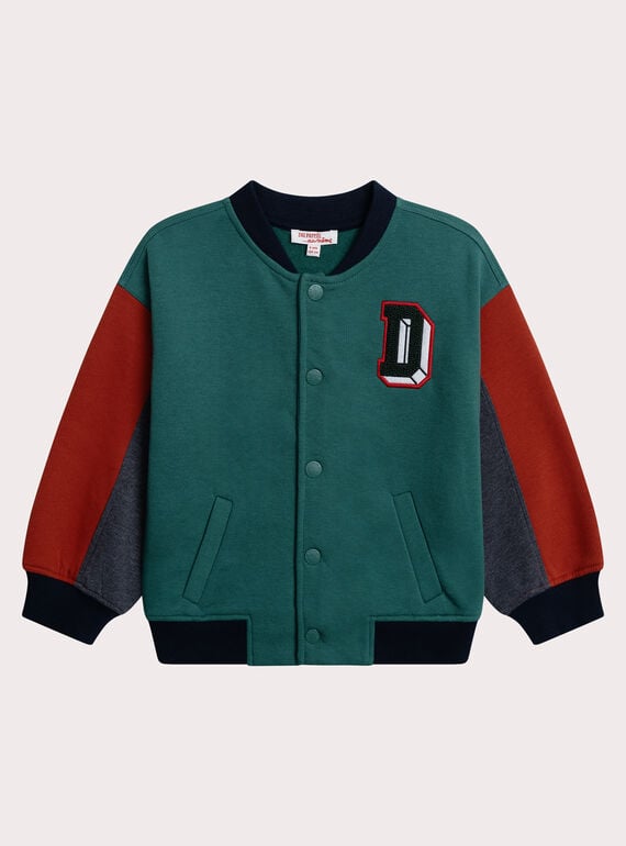 Green KIDS CARDIGAN XOJAGIL / 25W902M1GILG614