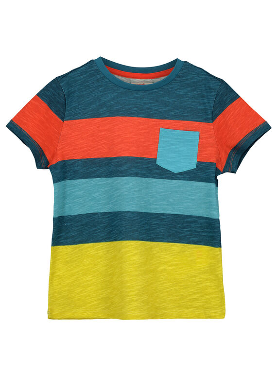 T-shirt às riscas menino FOCUTI6 / 19S902N1TMC715