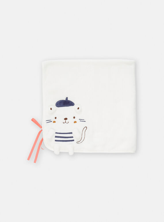 Cobertor esbranquiçado com animação de gato TOU1COUV / 24SF05H1D4PA001