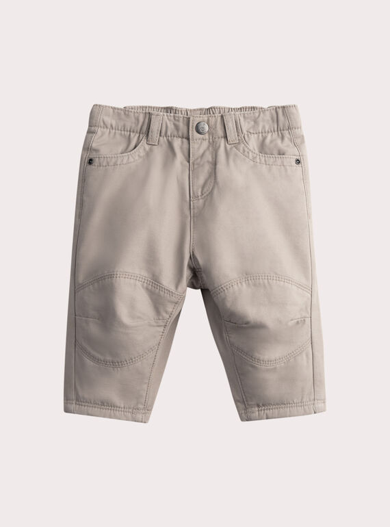 Calças taupe para bebé menino VUPERPAN3 / 24WG10R3PAN803