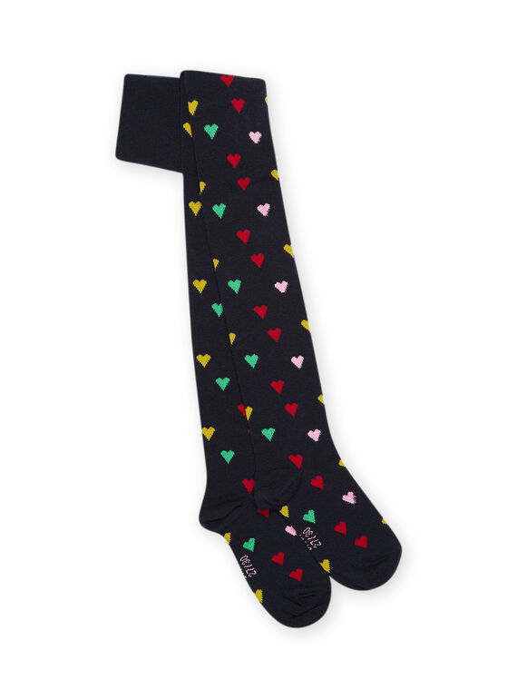Collants com estampado de corações PYAMUCOL2 / 22WI01R2COLC243