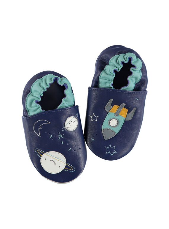 Pantufas bebé menino em couro FNGCOSM / 19SK3836D3S070