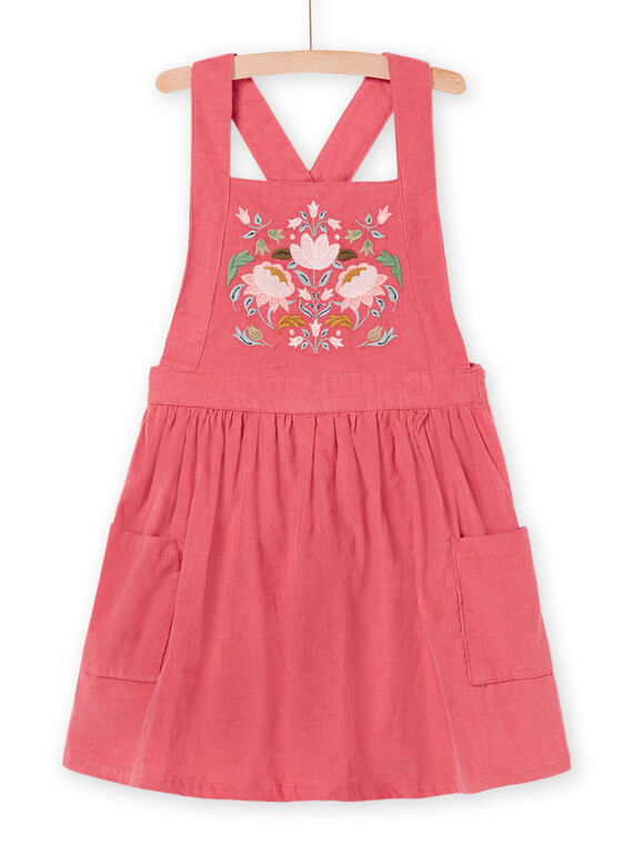 Vestido bordado em veludo com folhos PARHUROB3 / 22W901Q2ROBD305