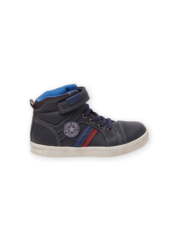 Sapatilhas subidas azul-marinho estilo desportivo menino MOBASGI / 21XK3672D3F070