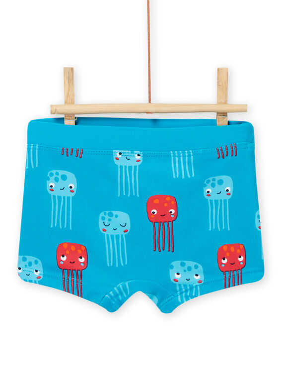 Fato de banho azul com estampado de medusas bebé menino NYUMER2 / 22SI10L4MAIC215