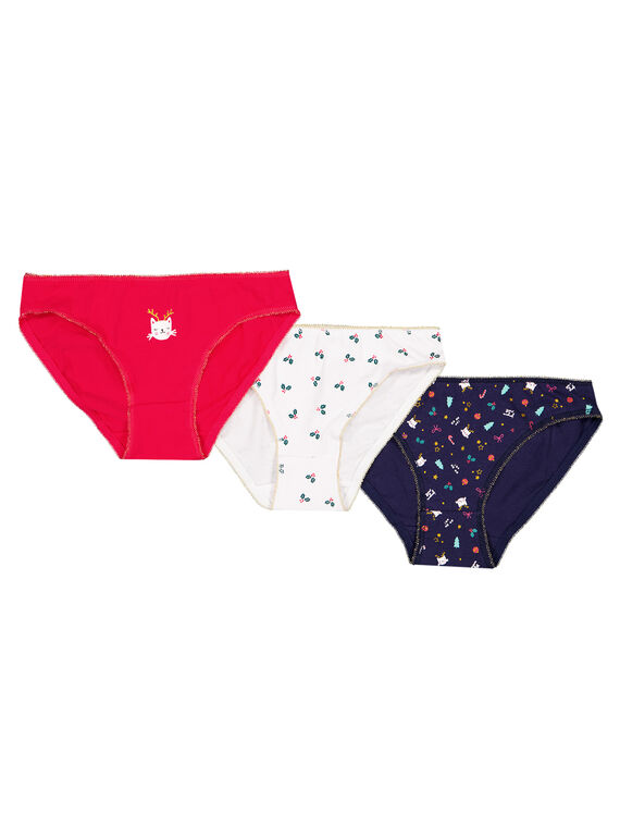 Conjunto de 3 cuecas jersey criança menina GEFALOTNO / 19WH11N2SLIF521