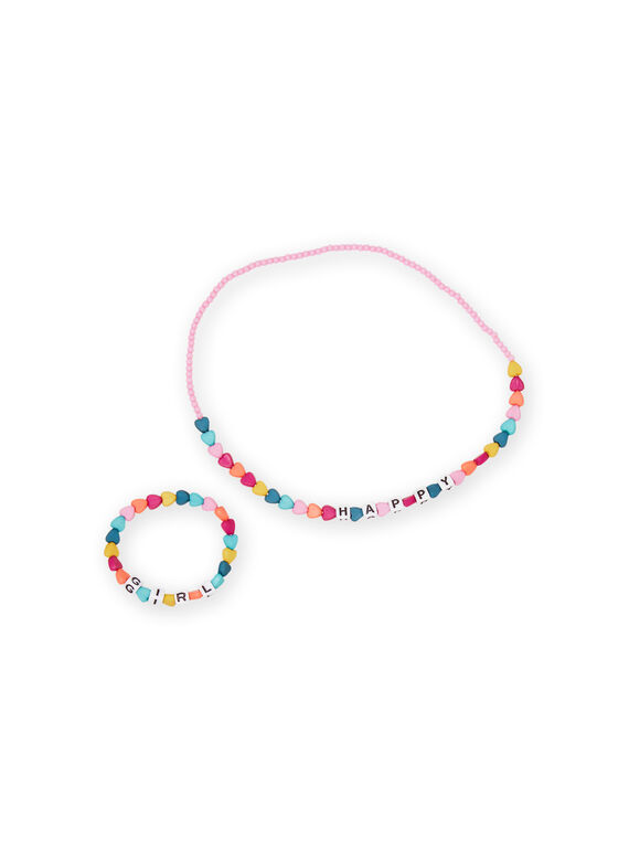 Colar pérolas corações multicores menina MYAJOCOU1 / 21WI01S1CLI961