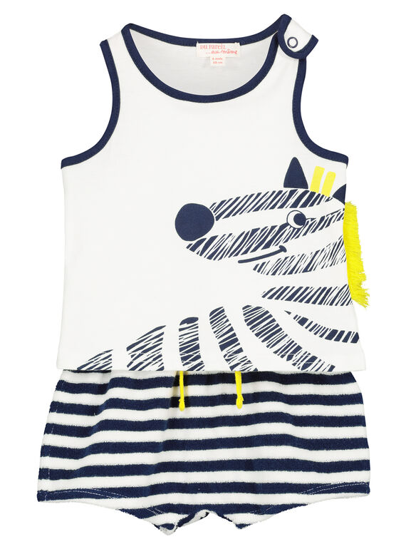 Conjunto camisola de alças e calções bebé menino FUPLAENS2 / 19SG10P2ENS000