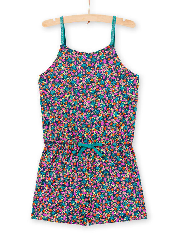 Macacão curto com alça fina e estampado multicor LAPLACOMB1 / 21S901T3CBL716