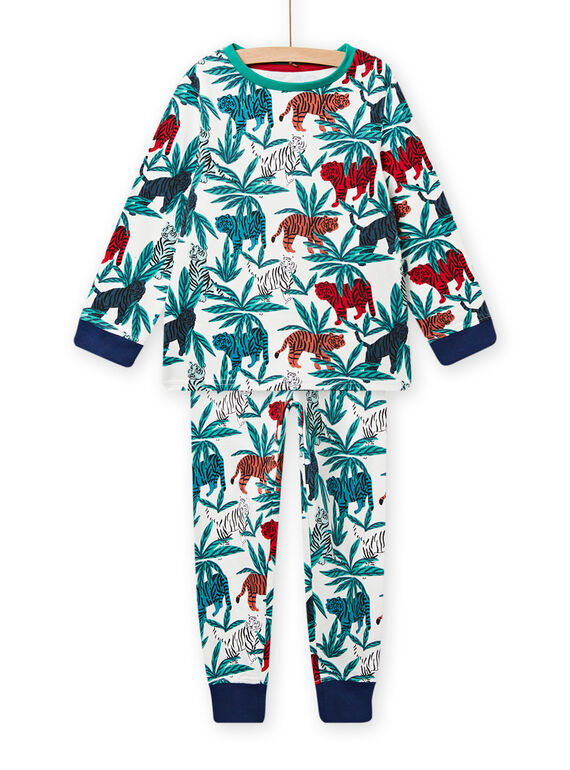 Conjunto pijama com estampado tropical menino NEGOPYJTROP / 22SH12G2PYJ003