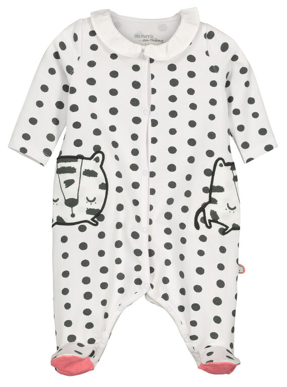 Babygro de algodão bebé menina FOU2GRE3 / 19SF05J2GRE099
