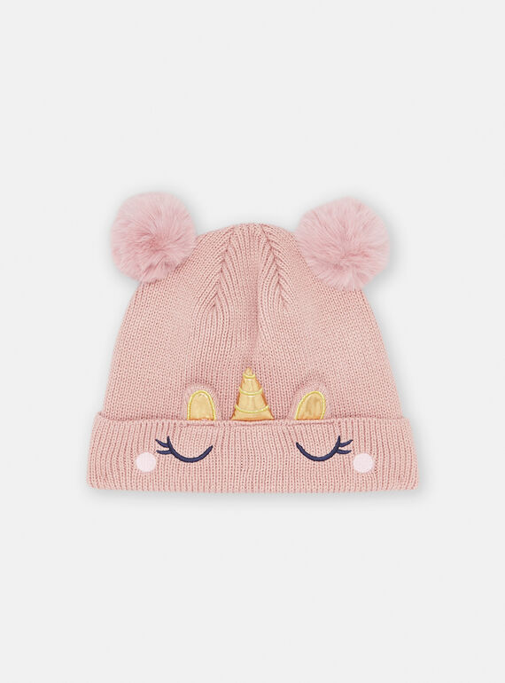 Gorro rosa com animação de unicórnio SYAJOBON1 / 23WI0193BON303