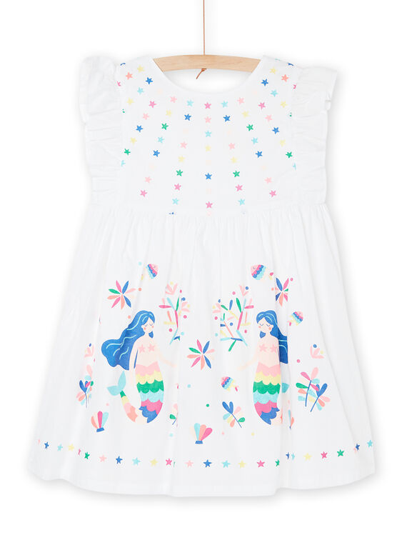 Vestido branco com padrões de sereias e estrelas RAPOPROB2 / 23S901X3ROB000