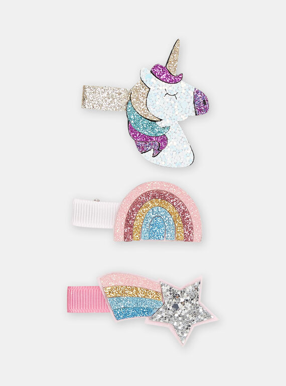 3 ganchos decorativos prata menina SYAJOCLIC2 / 23WI0186BRT956