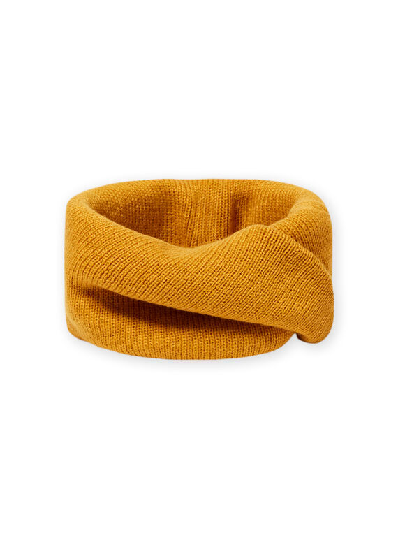 Gola de malha lisa amarelo-açafrão menino MYOGROSNO1 / 21WI0252SNO113