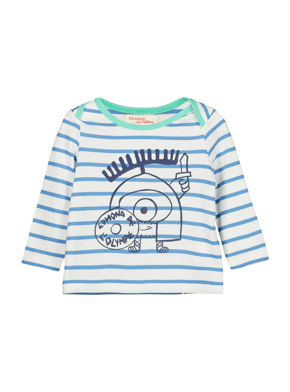 T-shirt riscas bebé menino FUNETEE2 / 19SG10B2TML099