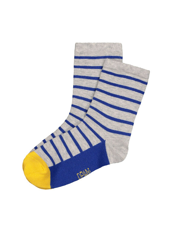 Meias semi subidas às riscas menino FYOJOCHO3A / 19SI0235SOQJ906