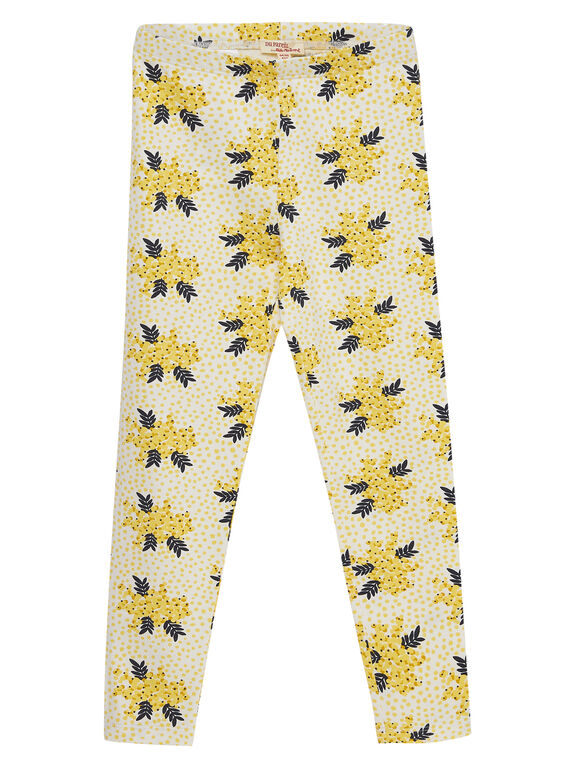 Leggings amarelo com padrão JYASOLEG2 / 20SI0181CAL001
