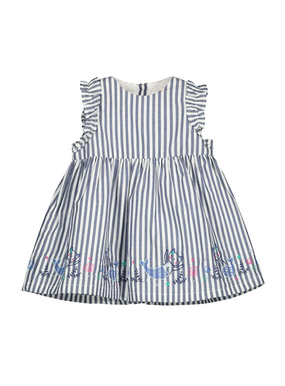 Vestido às riscas bebé menina FINEROB1 / 19SG09B1ROB703