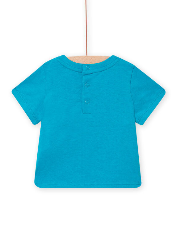 T-shirt de mangas curtas azul bebé menino NUFICTI2 / 22SG10U1TMCC215