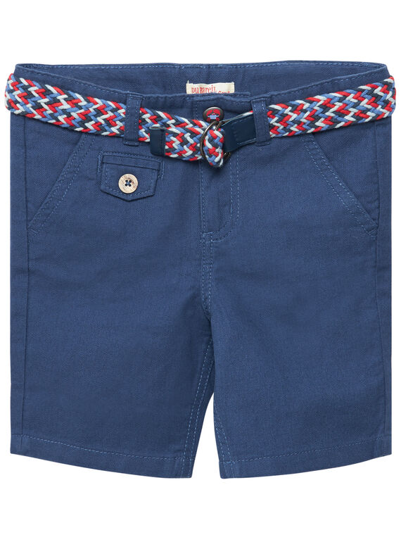 Bermudas menino azul com cinto amovível JOCEABER3 / 20S902N1BER205