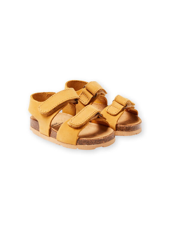 Sandálias lisas amarelo bebé menino LBGNUJAUNE / 21KK3852D0E010