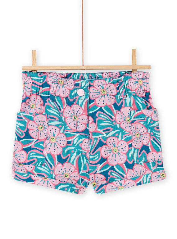 Calções azul e rosa menina NAFICSHORT1 / 22S901U3SHO715