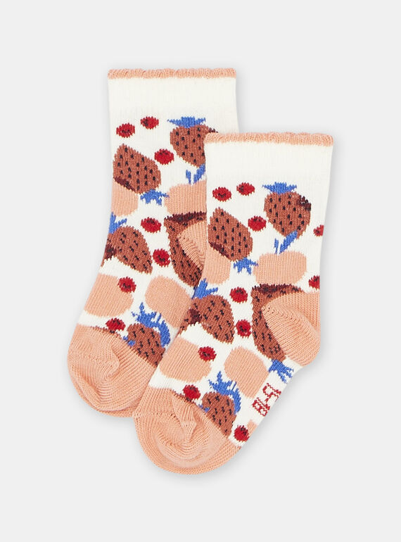 Meias multicolor com estampado de fruta bebé menina SYIFORSOQ / 23WI09B3SOQ003