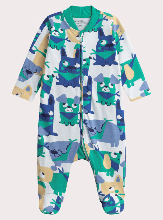 Babygrow com estampado azul para bebé menino WEGAGREMIX / 25SH1493GREC236