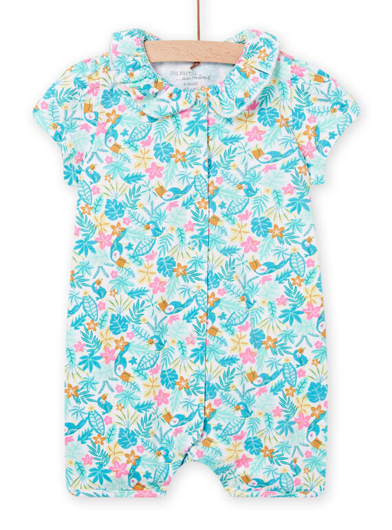 Macacão azul, rosa e amarelo bebé menina NEFIGRENUI / 22SH13H5GRE001