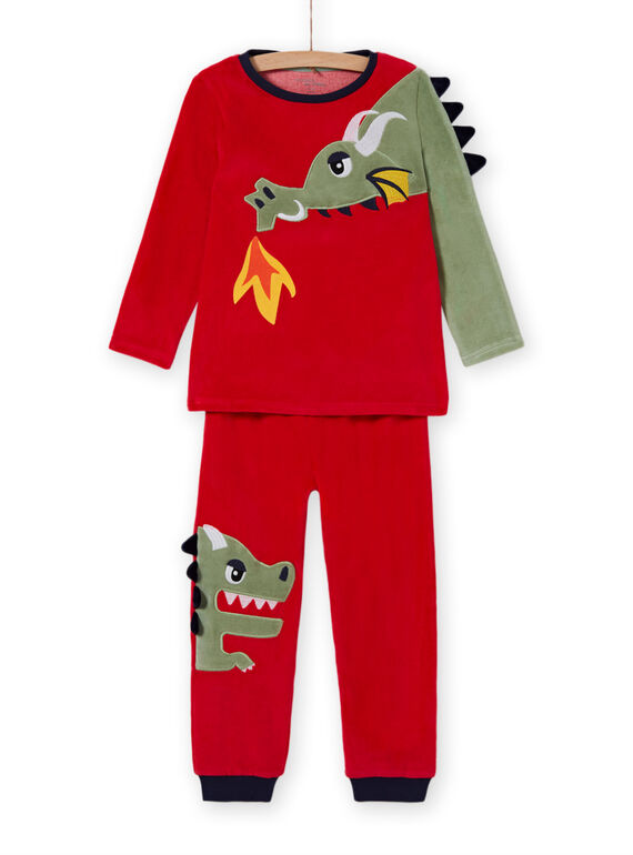 Conjunto pijama T-shirt e calças com padrão de dragão menino MEGOPYJDRA / 21WH1287PYJF504
