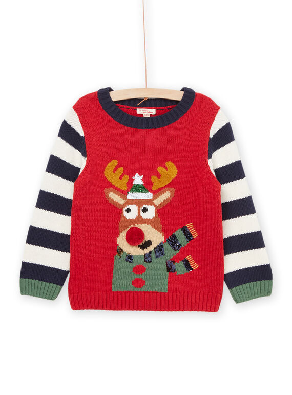 Camisola com padrão de Natal PONOPUL / 22W902V1PULF504