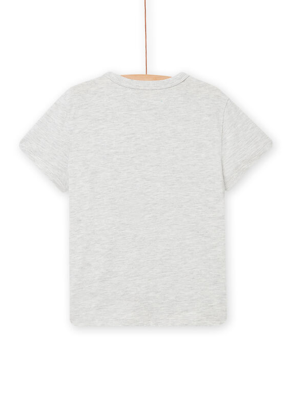 T-shirt cinzento mesclado com estampado rã menino NOHOTI3 / 22S902T6TMCJ920